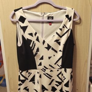 Black & white patterned dress